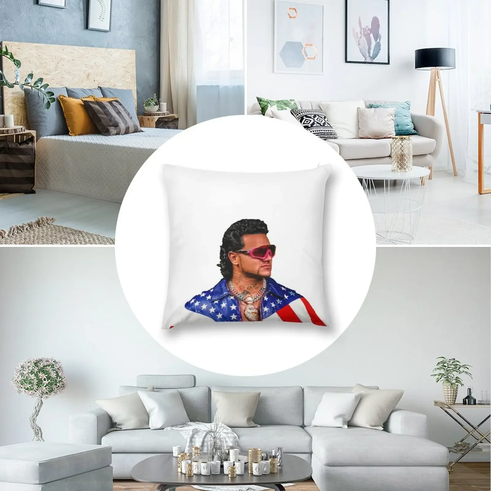 RiFF RAFF // АРРОГАНТНЫЙ АМЕРИКАН декоративная подушка чехлы для диванов подушек