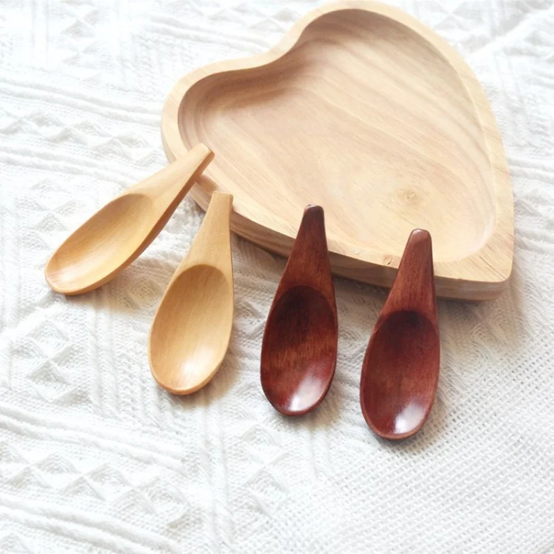 10 шт. деревянные мини-ложки с короткой ручкой