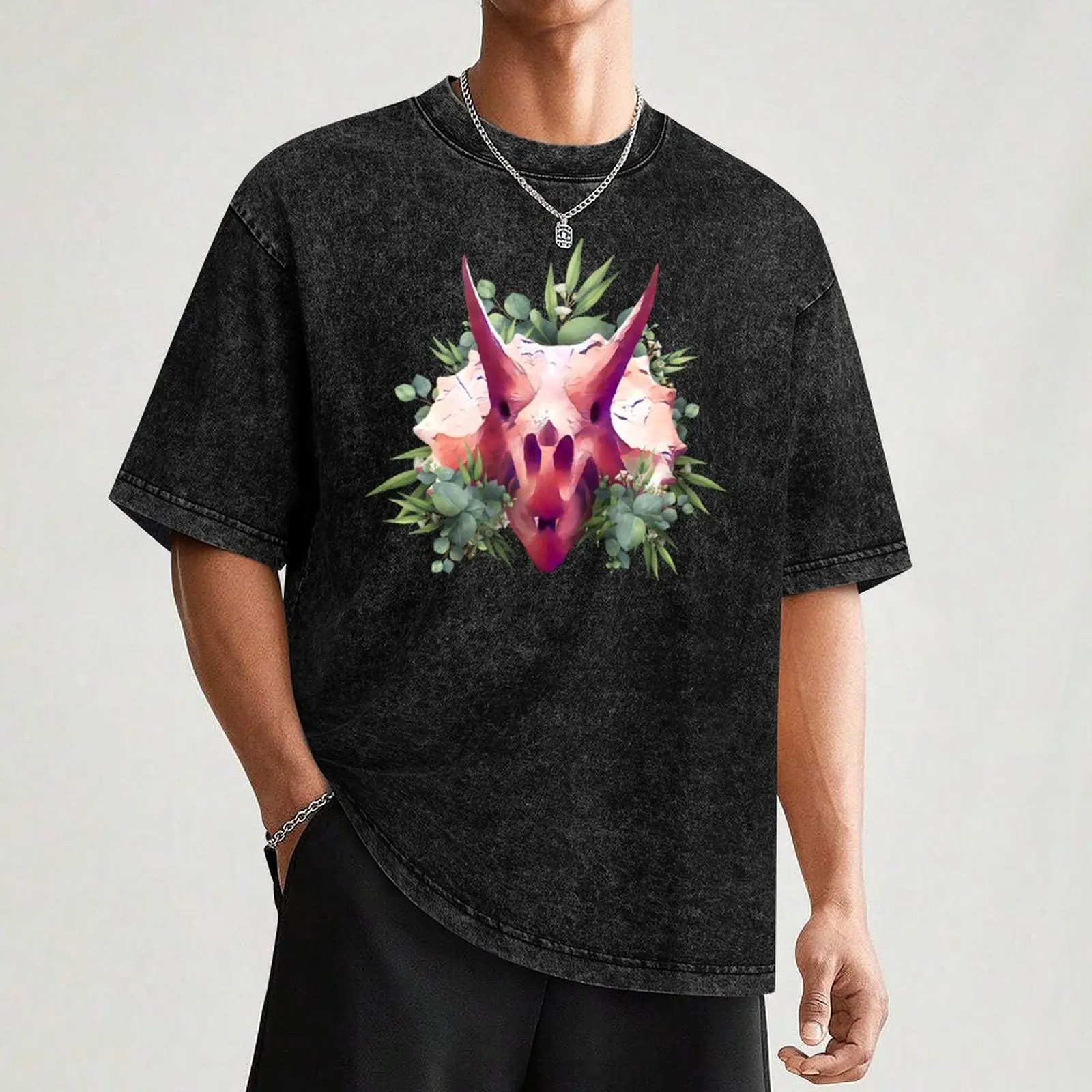 Футболка Triceratops Plants хлопковая мужская