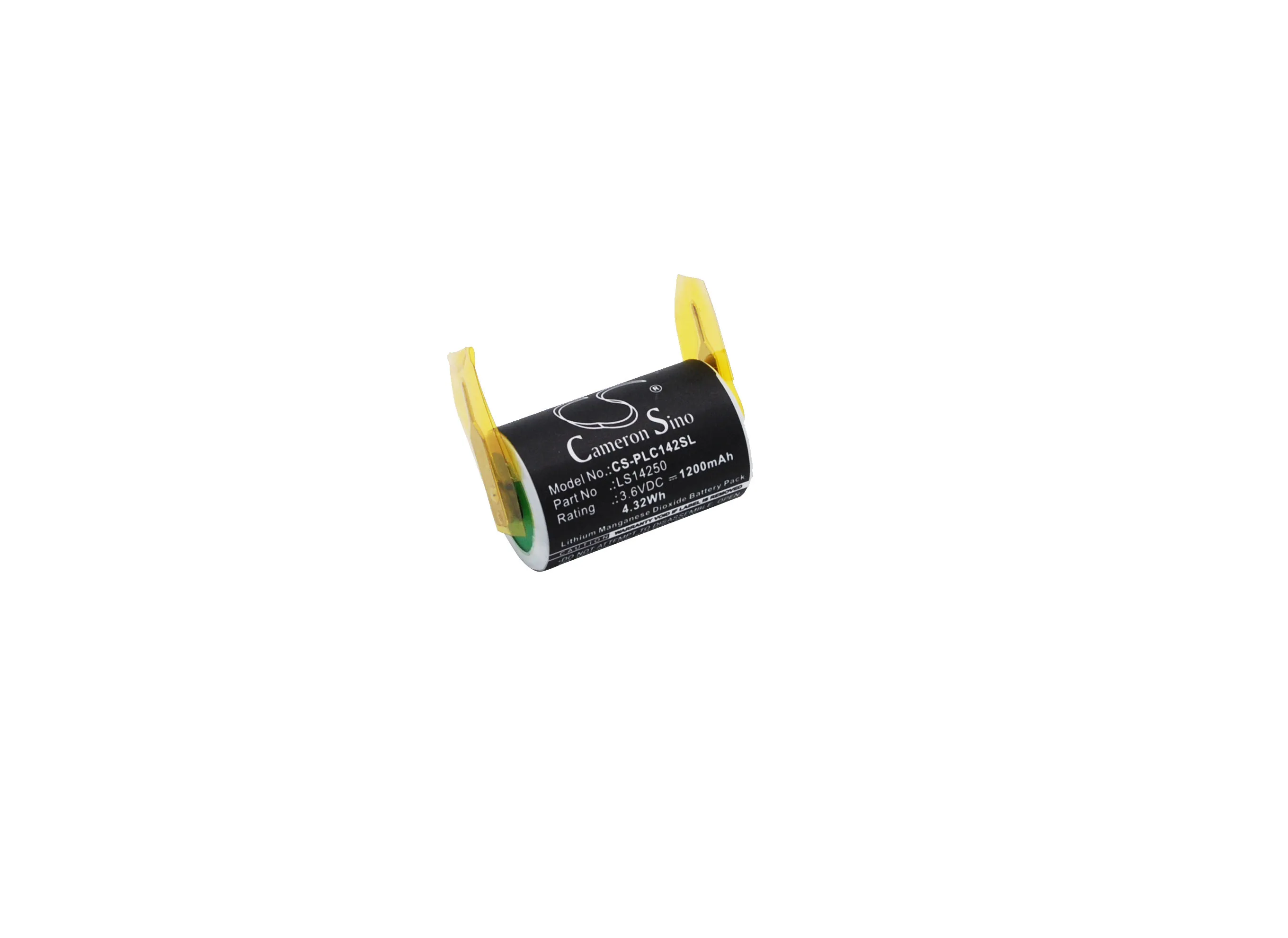

CS 1200mAh / 4.32Wh battery for SAFT LS14250 LS14250