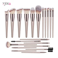 xjing champagne makeup brushes for cosmetics foundation powder blush eyeshadow brushes blending cheap make up brush beauty tools
