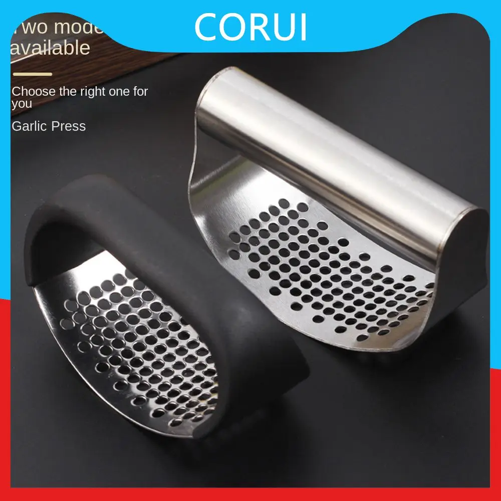 

Convenient Press-type Garlic Masher Garlic Smasher Squeezer Curved Garlic Grinding Slicer Chopper Manual Press Grinding Tool