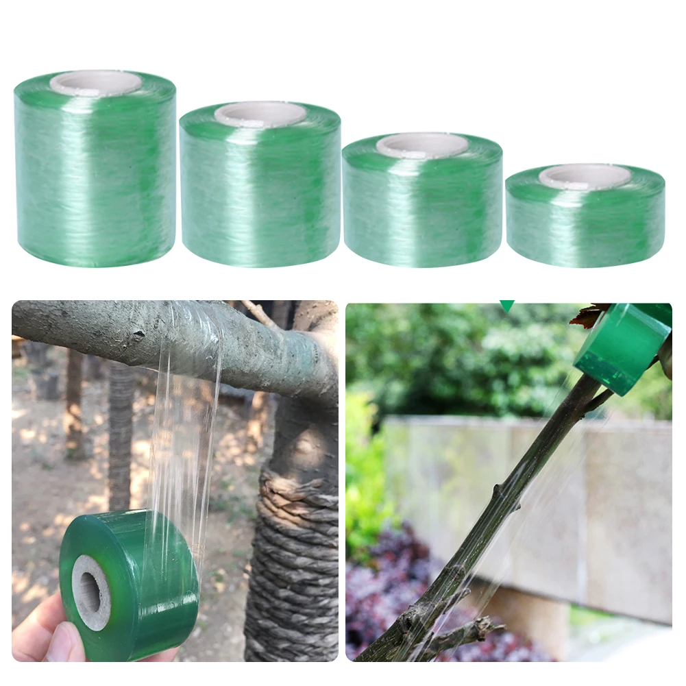 

100M/Roll Grafting Tape 3/4/5/6cm Transparent Green Garden Fruit Tree Secateurs Engraft Branch Gardening Bind Belt PVC Tie Tape