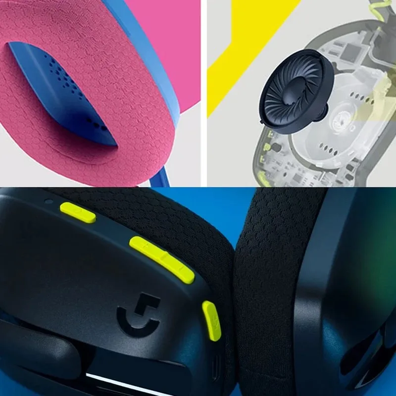 Беспроводная игровая гарнитура Logitech G435 LIGHTSPEED геймерские Bluetooth наушники с