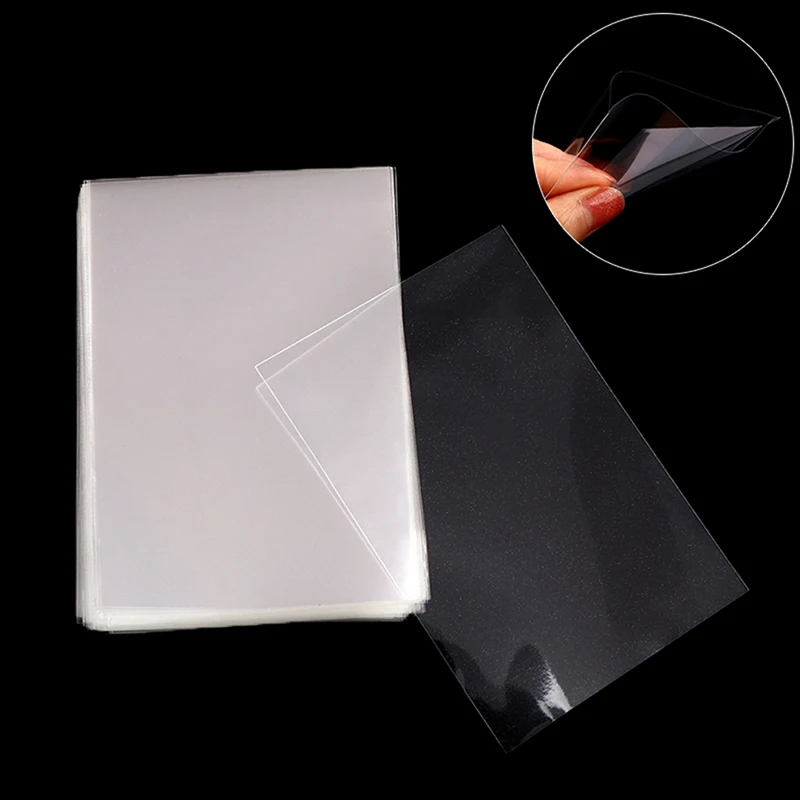 

50 шт./100 шт., прозрачные чехлы для карт с изображением покемона