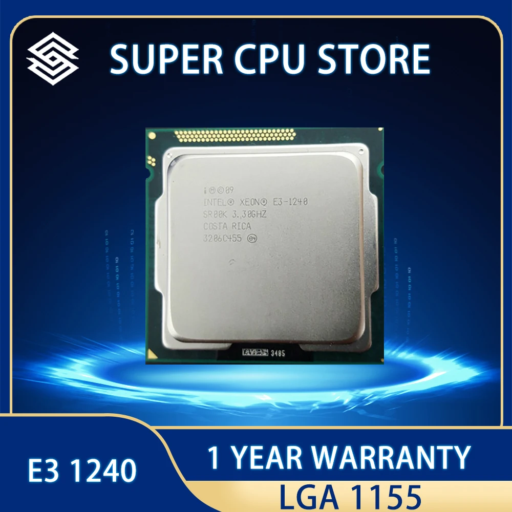 

Б/у E3-1240 Intel Xeon 3,3 ГГц SR00K Quad-Core 8M Cache LGA 1155