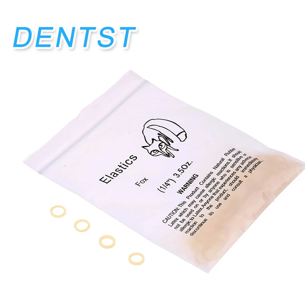 

100Pcs/Bag Dental Orthodontic Elastics Ties Chain Rubber Band Rubber O-ring For Bracket Brace Archwire Chipmunk Odontologia