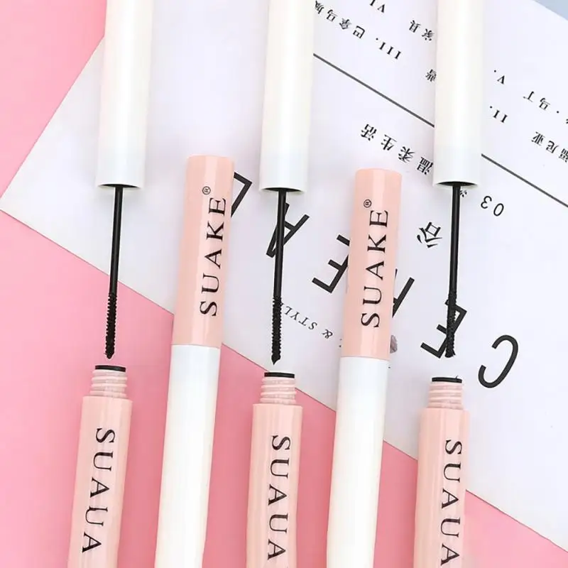 

1Pc Curling Mascara Ultra-fine Small Brush Head Mascara Slim Thick Curling Anti-sweat Non-smudge Curling Mascara Comestics TSLM2