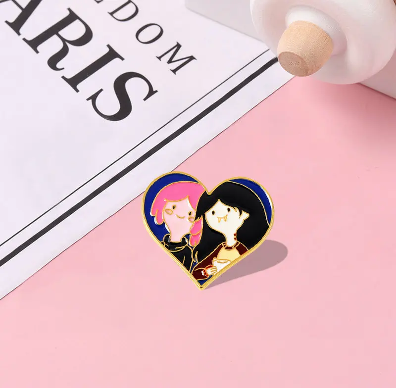 10 шт./лот эмалевые булавки принцессы Bubblegum персонализированные Мультяшные броши