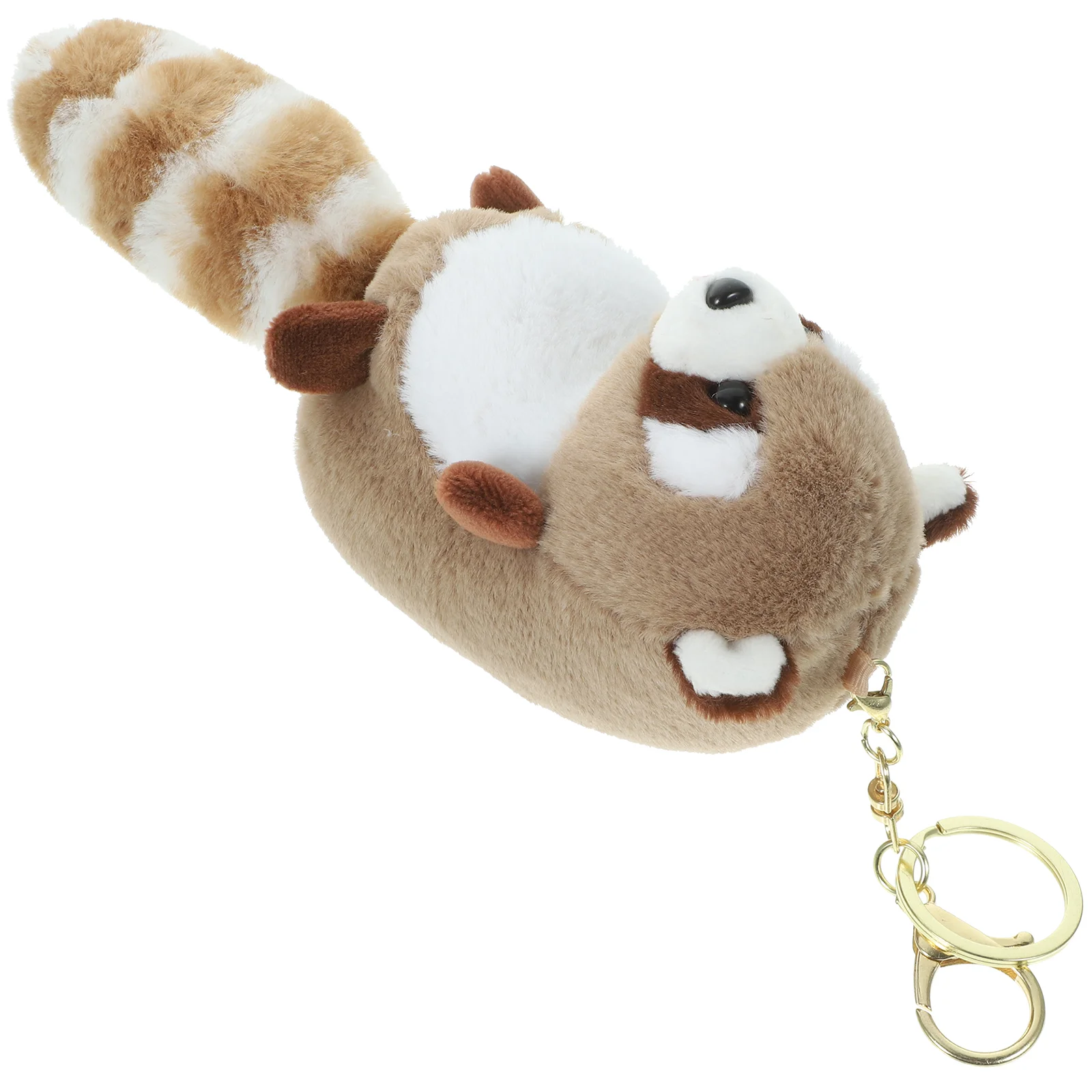 

Cartoon Keychain Bag Backpack Pendant Red Panda Baby Ring Plush Keychains Pp Cotton Keys