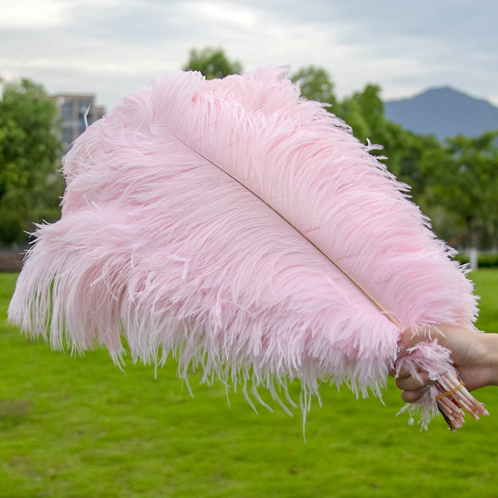

Пушистые розовые страусиные перья для свадьбы, искусственное украшение, поделки, настольные аксессуары, Плюм, 10 шт./партия, оптовая продажа
