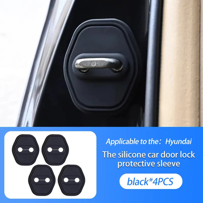 

Автомобильные аксессуары для Hyundai Creta ix25 ix35 i30, крышка дверного замка автомобиля, силикагель, автомобильный Стайлинг, защитные наклейки
