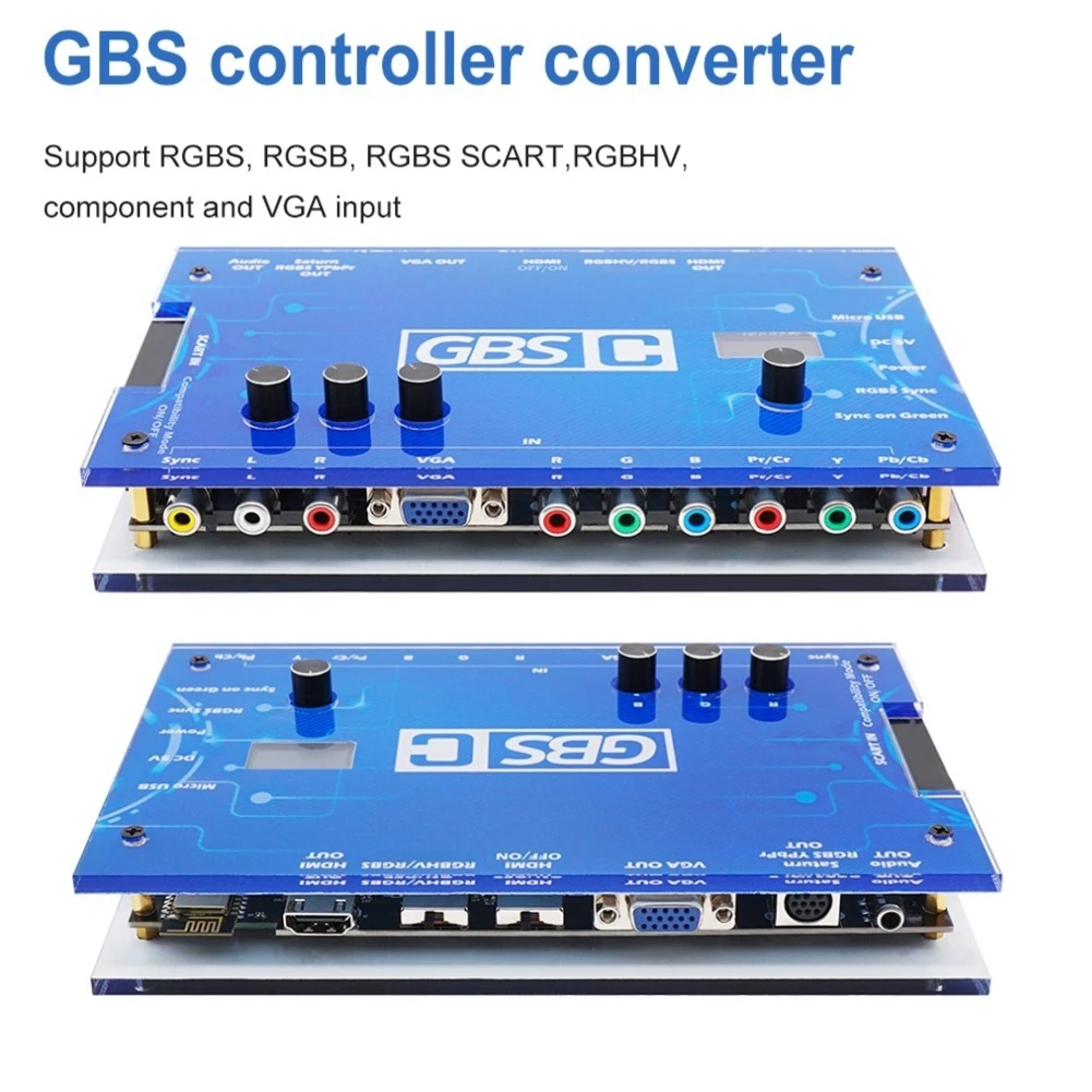 

Видеоконвертер GBS Control GBSC, устройство для передачи сигнала VGA Scart Ypbpr в VGA, с поддержкой HDMI, для SEGA Dreamcast PlayStation2