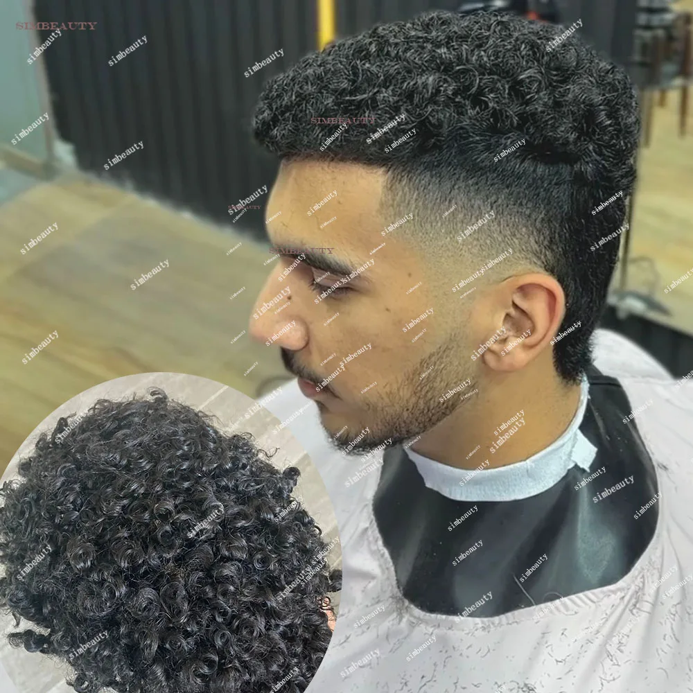 Искусственные волосы для мужчин 15 мм парик капиллярный протез сменная система