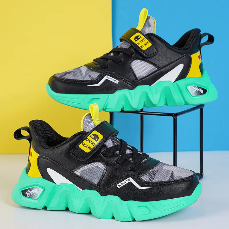 

Boys Shoes 2022 Design Breathable Running Sports Tennis Kid Non-Leather Casual Shoes Children Sneakers Boy 7 Years Free Shipping