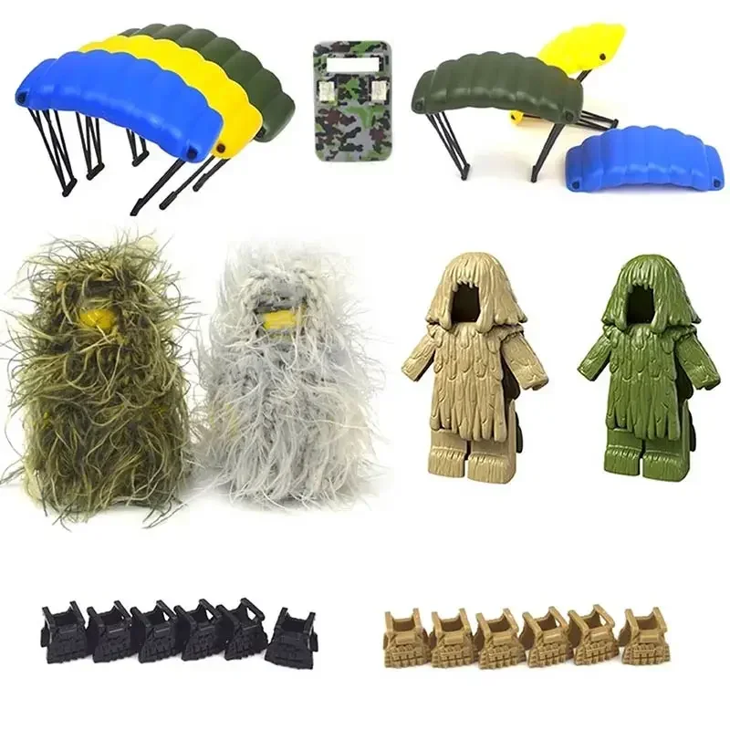 MOC детали военные аксессуары кирпичи спецназ оружие 2 мировая война армейские