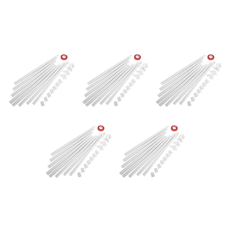 

5Set One-Cord Channel Cable Concealer- CMC-03 Cord Cover Wall Cable Management System - 125 Inch Cable Hider Raceway Kit