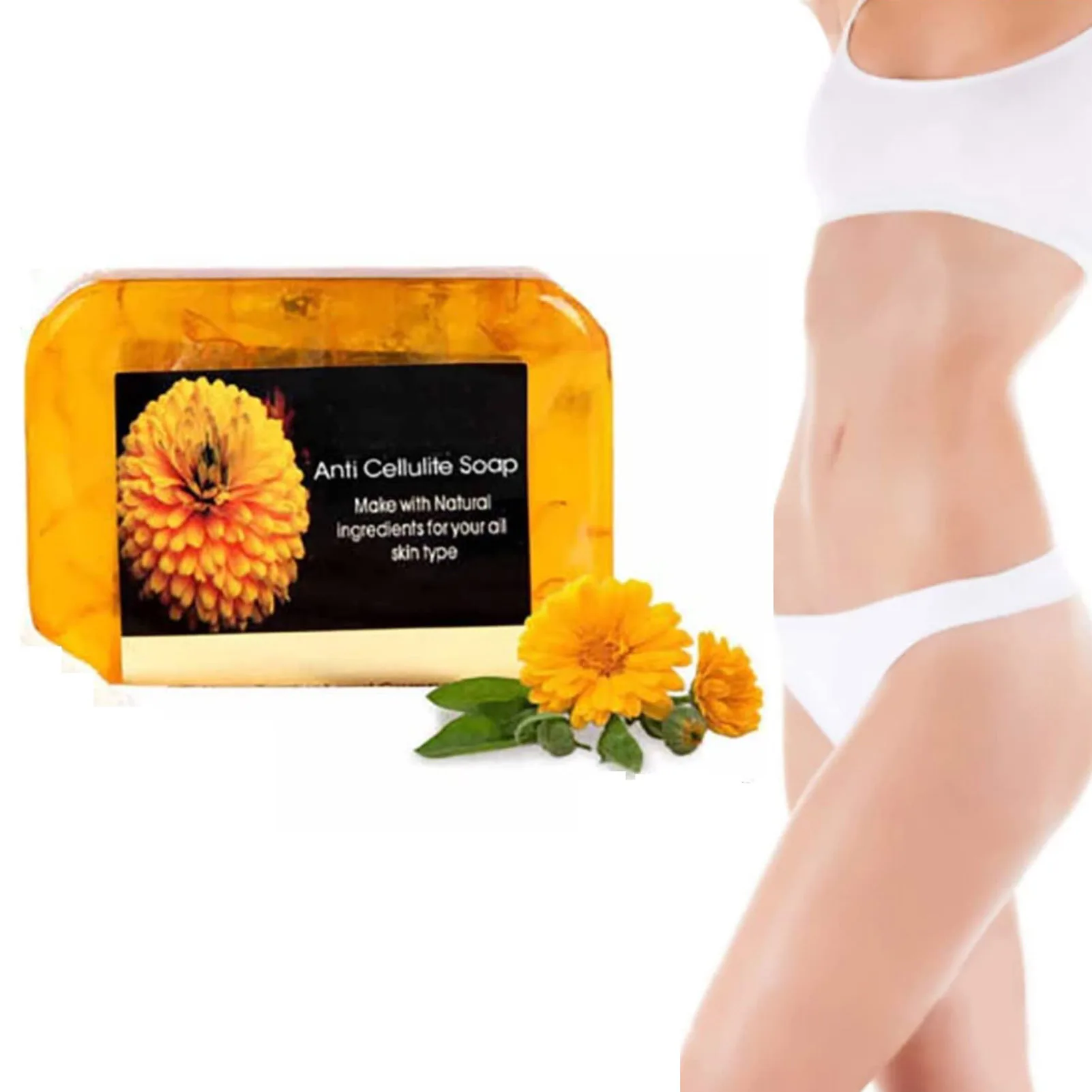 

90g Anti-cellulite Soap Jasmine Flower Essential Oil Soap Natural Plant Handmade Soap Bath Soap Cleansing Face And Body