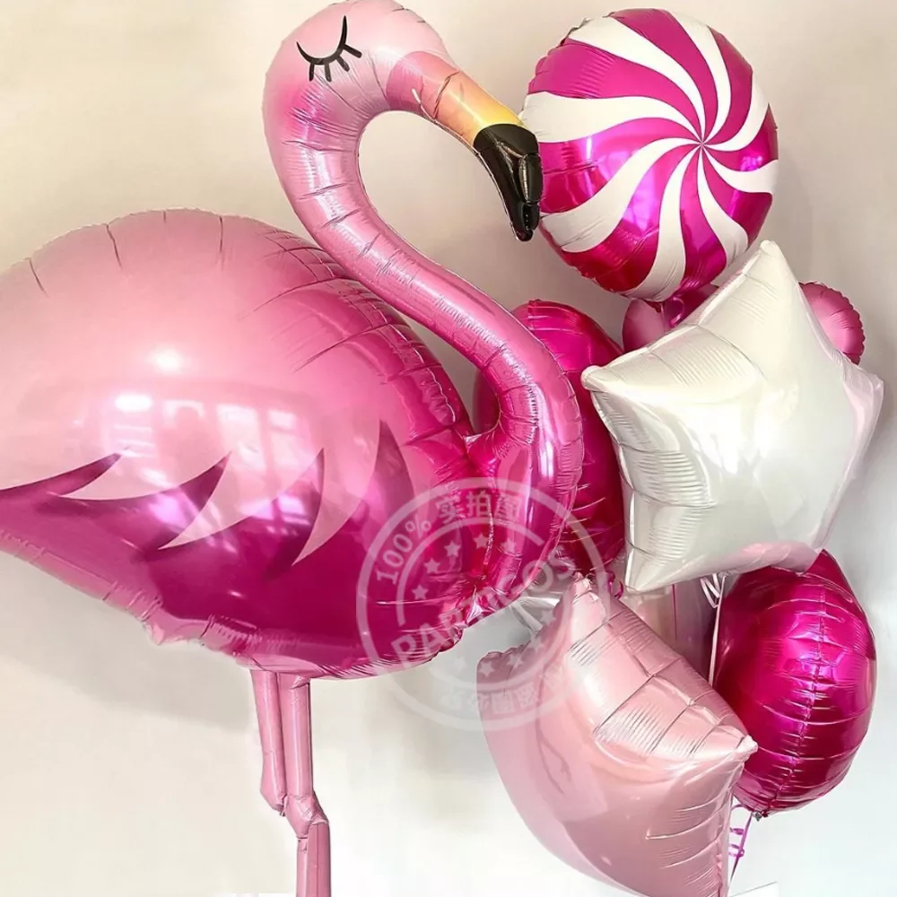 

Hawaiian Party Flamingo Foil Balloons Large Helium Globos Birthday Party Decor Kids Baby Shower Tropical Summer Supplies