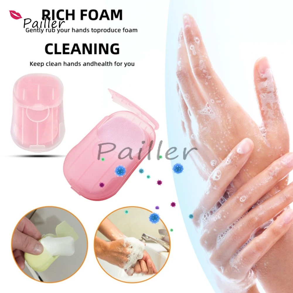 

50 шт. одноразовых портативных мыльных планшетов, мини-таблетки для мытья рук на открытом воздухе, бумажные дорожные принадлежности, бумажное мыло