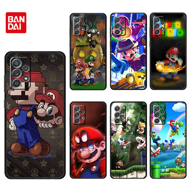 

Bandai Phone Case For Samsung Galaxy A12 A52 A51 A71 A72 A11 A13 A02s A02 A22 A32 A03 A41 A21s Cover Silicone Funda Mario Uncle