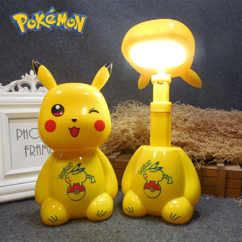 

Pokemon Pikachu Night Light Creativity Charge Mini Led Desk Lamp Bedroom Bedside Energy Saving Eye Protection Girl Birthday Gift