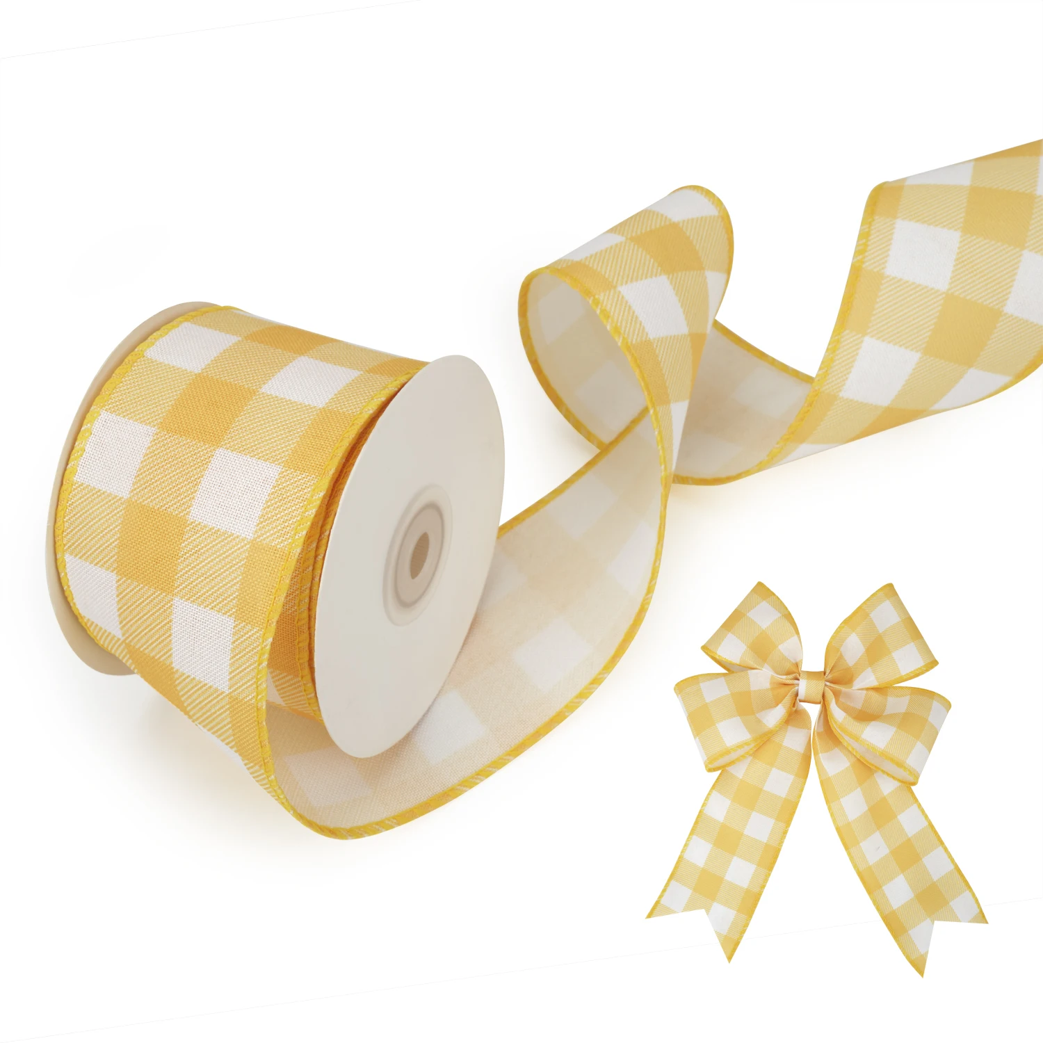 100% полиэстер Kletchataya Provodnaya Lenta 2 5 дюйма x 10 ярдов для рождественских подарков