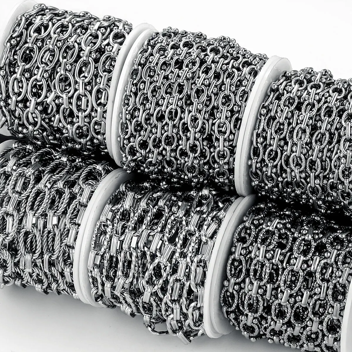 1 м новая высококачественная толстая цепочка из нержавеющей стали мульти-стиль