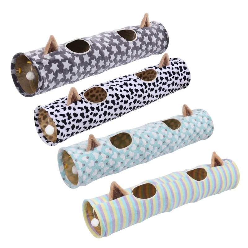 

Collapsible Tunnel Toy Soundable Tunnel House Kitten Playtube Anti-Scratching Indoor Entertainment Tunnel Drop shipping