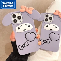 takara tomy hello kitty for iphone 12 12 pro 12 pro max drop resistant cover iphone11 pro max x xs max xr cute stereoscopic case