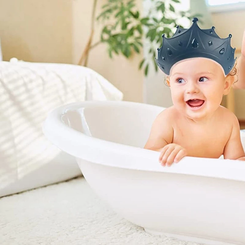 Мягкая детская шапочка для душа регулируемая мытья волос Детская ванны Щит