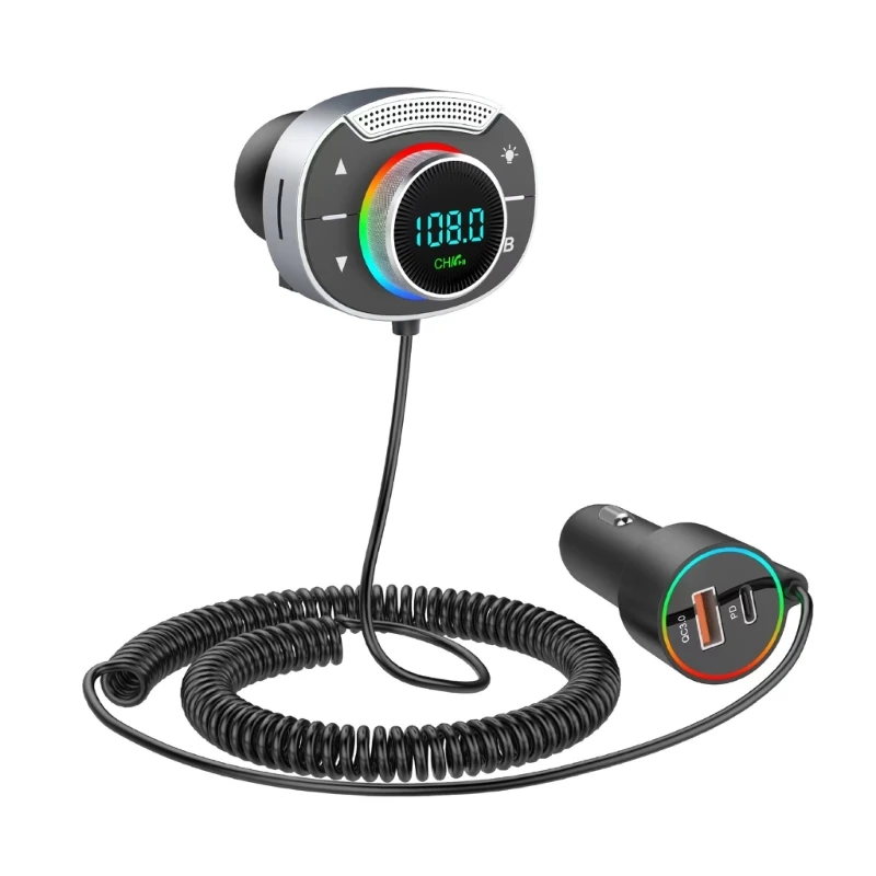 

Car Adapter Cigarette Hands Calling Bass Boosters Voice Assistant