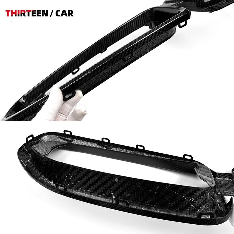 Фото Передняя решетка из сухого углерода для BMW 2 серии active Coupe G42 M230i M235i M240i 2021+, аксессуары MP Style №5