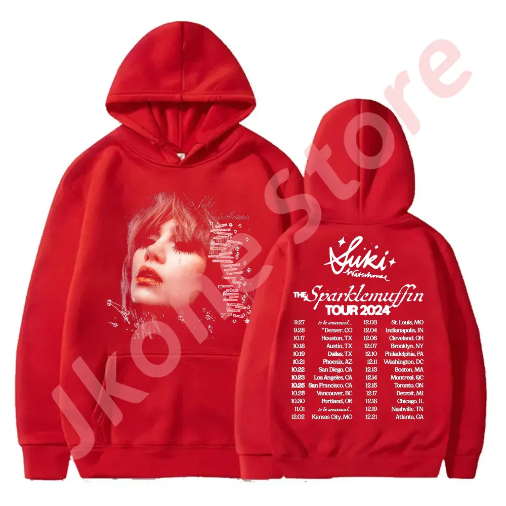 Винтажные толстовки Suki Waterhouse The Sparklemuffin Tour 2024 товары для косплея женская и мужская