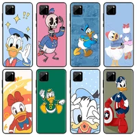 good looking donald duck phone case for oppo find x2 x3 x5 lite neo pro 5g oppo reno2 reno4 reno5 reno6 reno7 z se black luxury