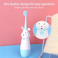 children sonic electric toothbrush for 3 12 ages cartoon pattern kids with soft replacement heads