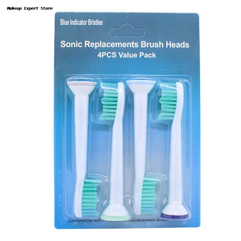 4Pcs Deep Cleaning Replacement Toothbrush Heads,Compatible with Philips New