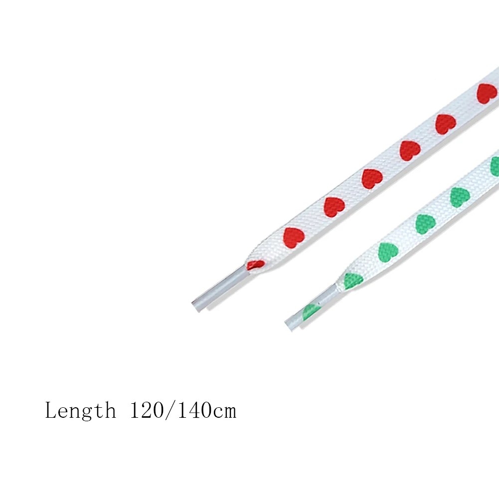 1 Pair Heart Creative Shoelaces Men Women Trend Personality Red Heart Sport Casual Basketball Shoe Laces Dropship New