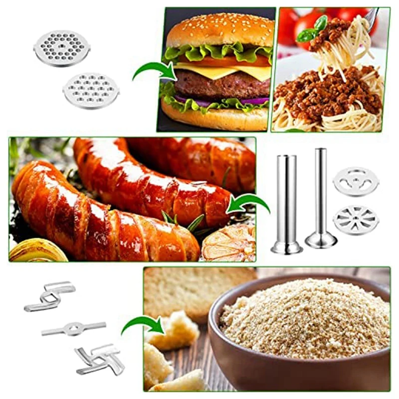 Аксессуар для мясорубки подходит кухни с 2 наполняющими шлангами и 4