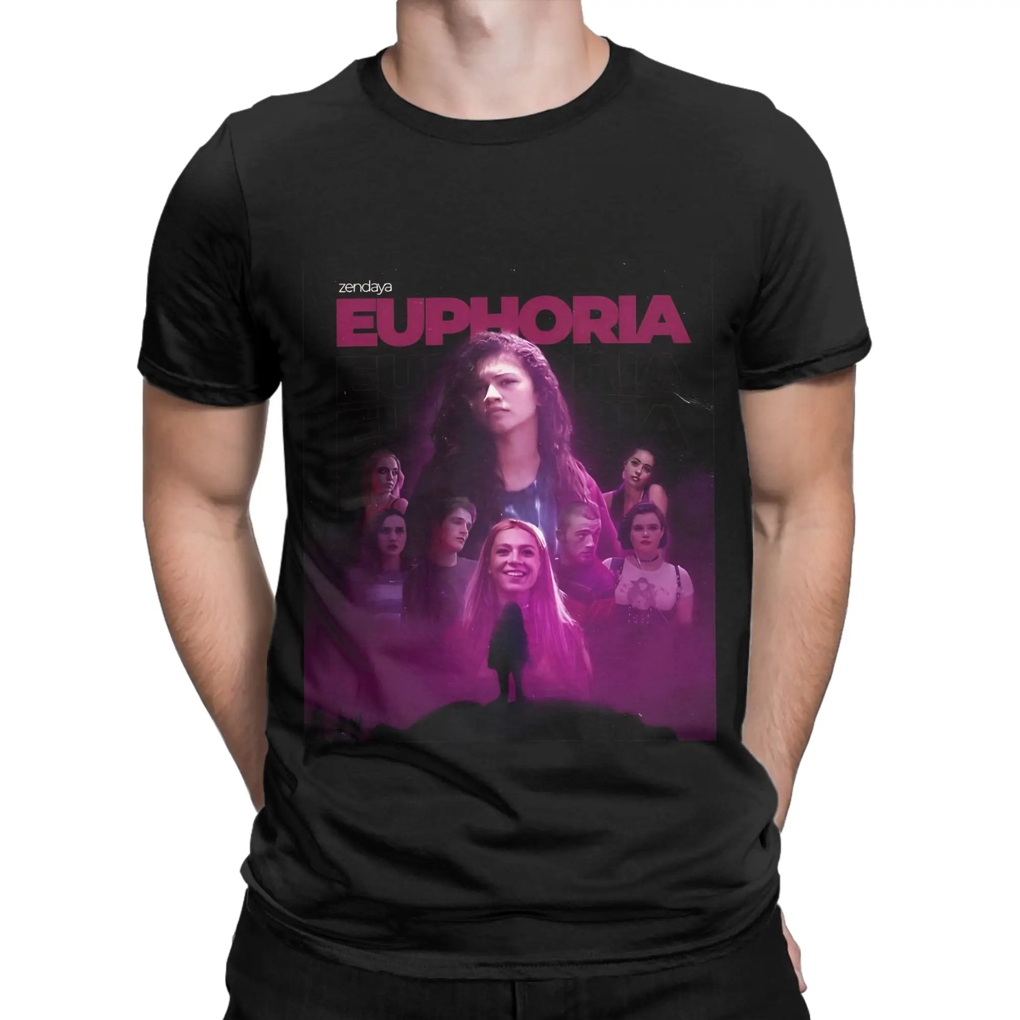 Фиолетовая футболка eEuphoria с графическим рисунком, 100% хлопок, футболки eEuphoria для мужчин (art.: 3920db3cd572e) - 3920db3cd572e
