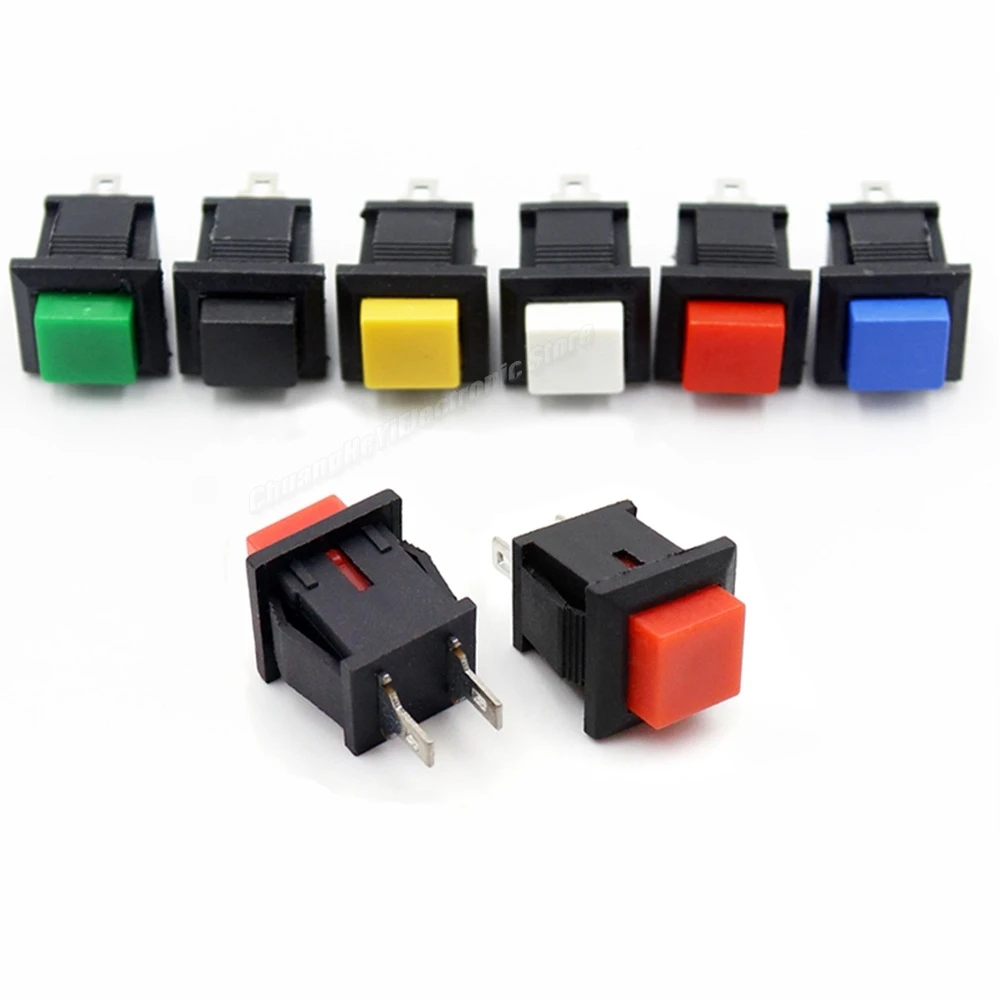 Фото 10-100 шт./лот DS-430/431 DS430 DS431 PBS-15C Квадратная кнопка сброса Нажмите вкл./выкл. Точка разбивания для перемещения переключателя без замка №1