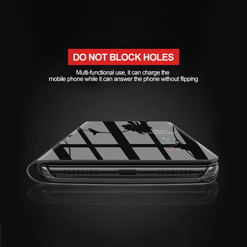 Зеркальный флип-чехол для Huawei P8 P9 Lite 2017 P10 P20 P30 Pro Mate 10 20 P Smart 2019 Y5 Y7 Y9 2018 Honor 7C 8X -