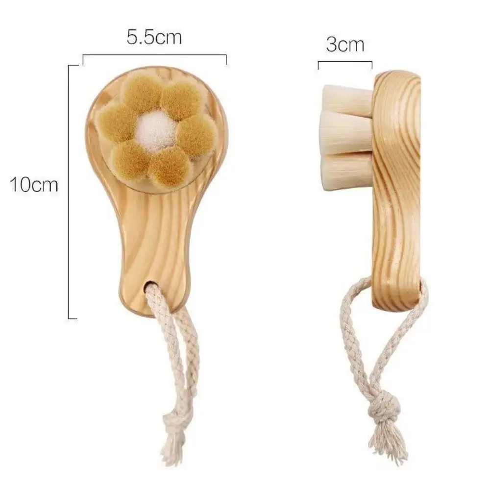 Аксессуары для купания очищающая щетка лица с бамбуковым углем и черными углами