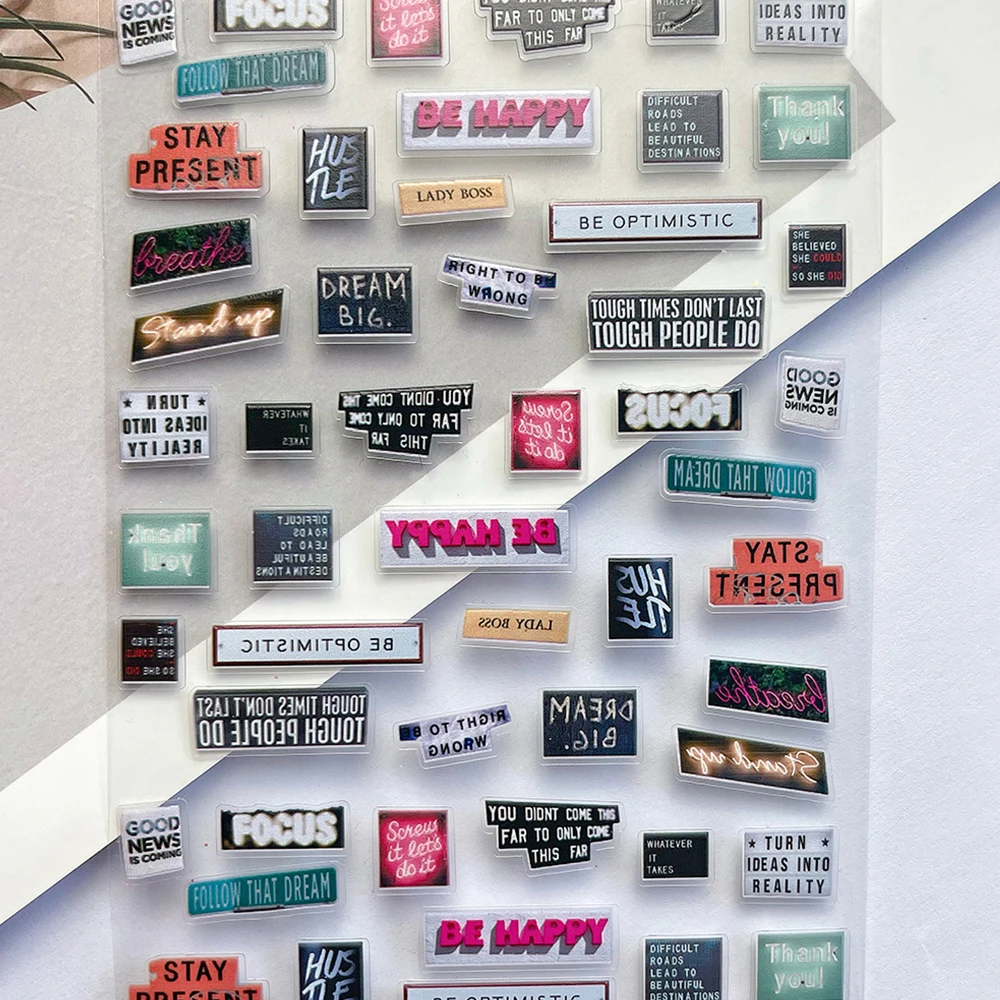 Ретро текст алфавит коллаж серии пресс на маникюрные наклейки наклейка книга