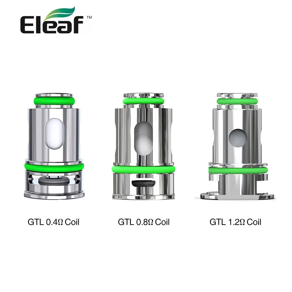 

5 шт./лот оригинальная катушка Eleaf GTL 0,5 Ом/0,8 Ом/1,2 Ом подходит для Pico Compaq iSOLO AIR iStick T80 стеклянная ручка в комплекте