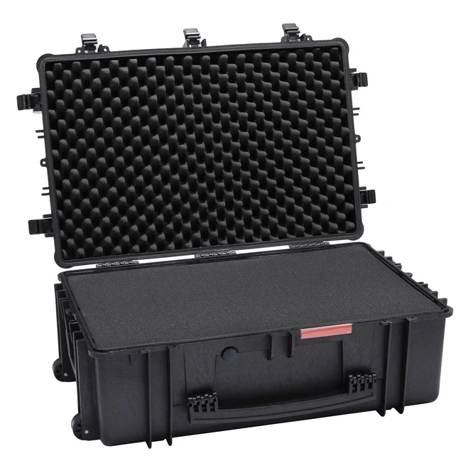 

pp waterproof plastic hard carrying flight equipment case for photographic studio video live broadcast