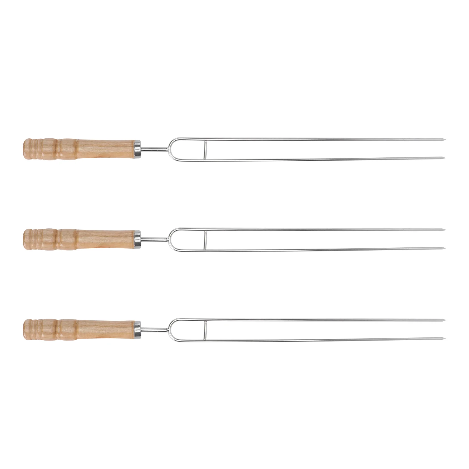 

3 Pcs Marshmallow Sticks Roasting Sticks Kebab Marshmallow Roasting Forks Bamboo Barbecue Forks Marshmallow Sticks
