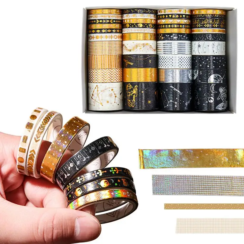 

Solid Color Masking Tape WashiTape Set Adhesive Paper Masking Tape For Art Crafts Scrapbooking DIY Stationery New Year Gift