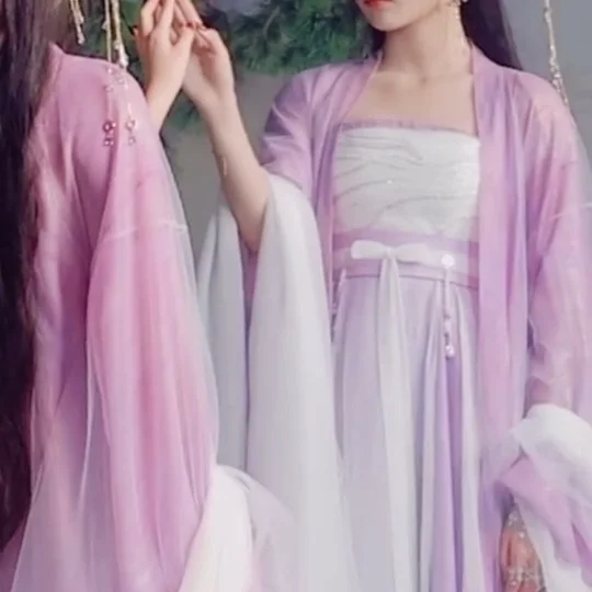 New TV Till The End Of The Moon Pianran Improved Hanfu Dress Pianran Fox Han Dress Large Sleeves Elegant Fairy Clothing