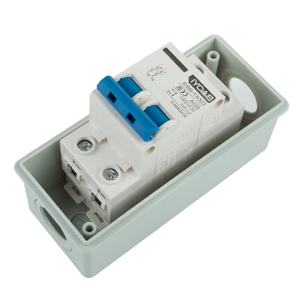 

Isolation Box Circuit Breaker Circuit Protection Combiner Box DC12-240V IP65 Isolation Switch 16-120A Photovoltaic